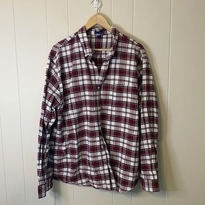 Falls Creek Red and White Plaid Button Down Size Extra Large